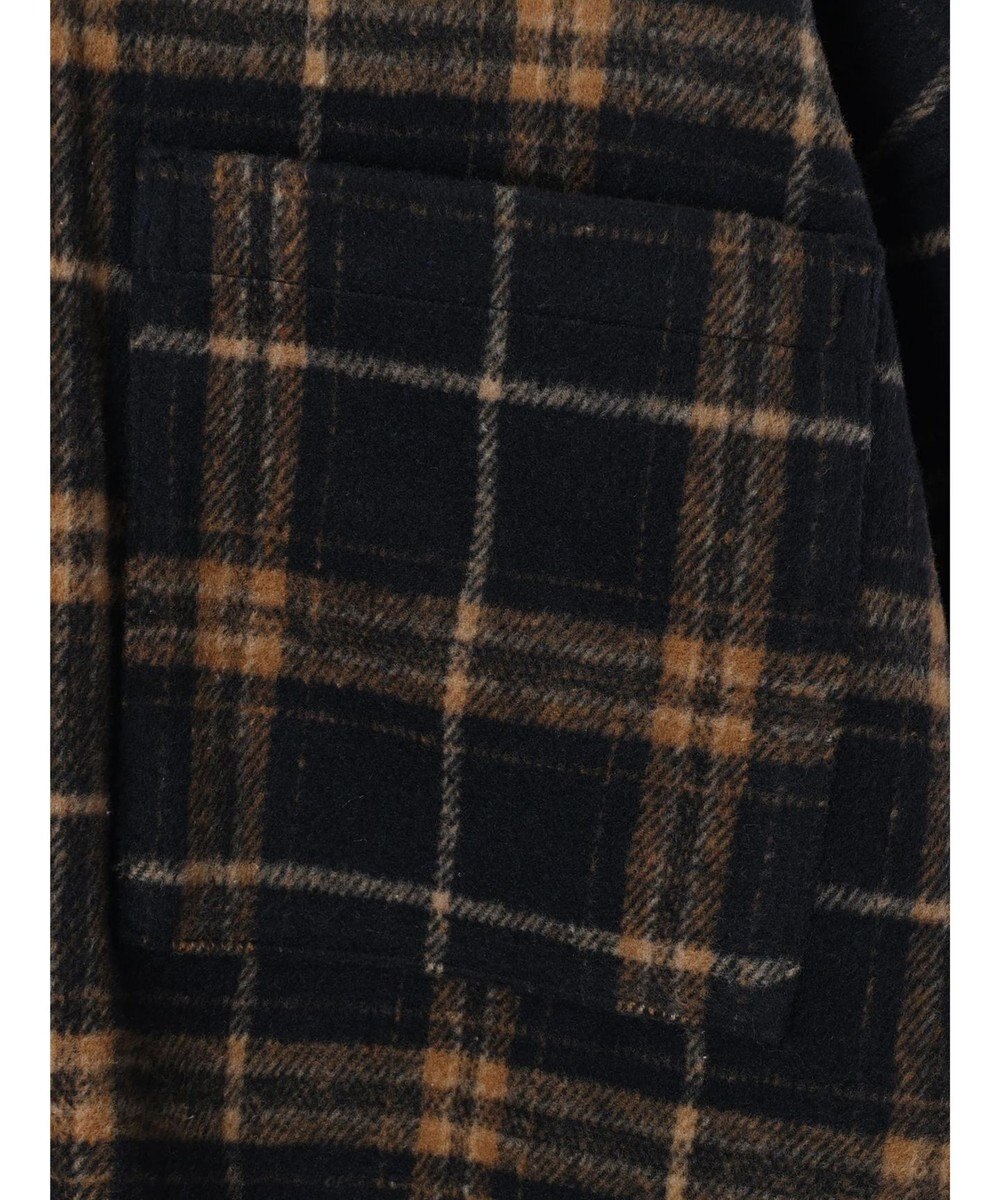 Green Parks ・ＥＬＥＮＣＡＲＥ　ＤＵＥ　シャギーチェックショートシャツ 