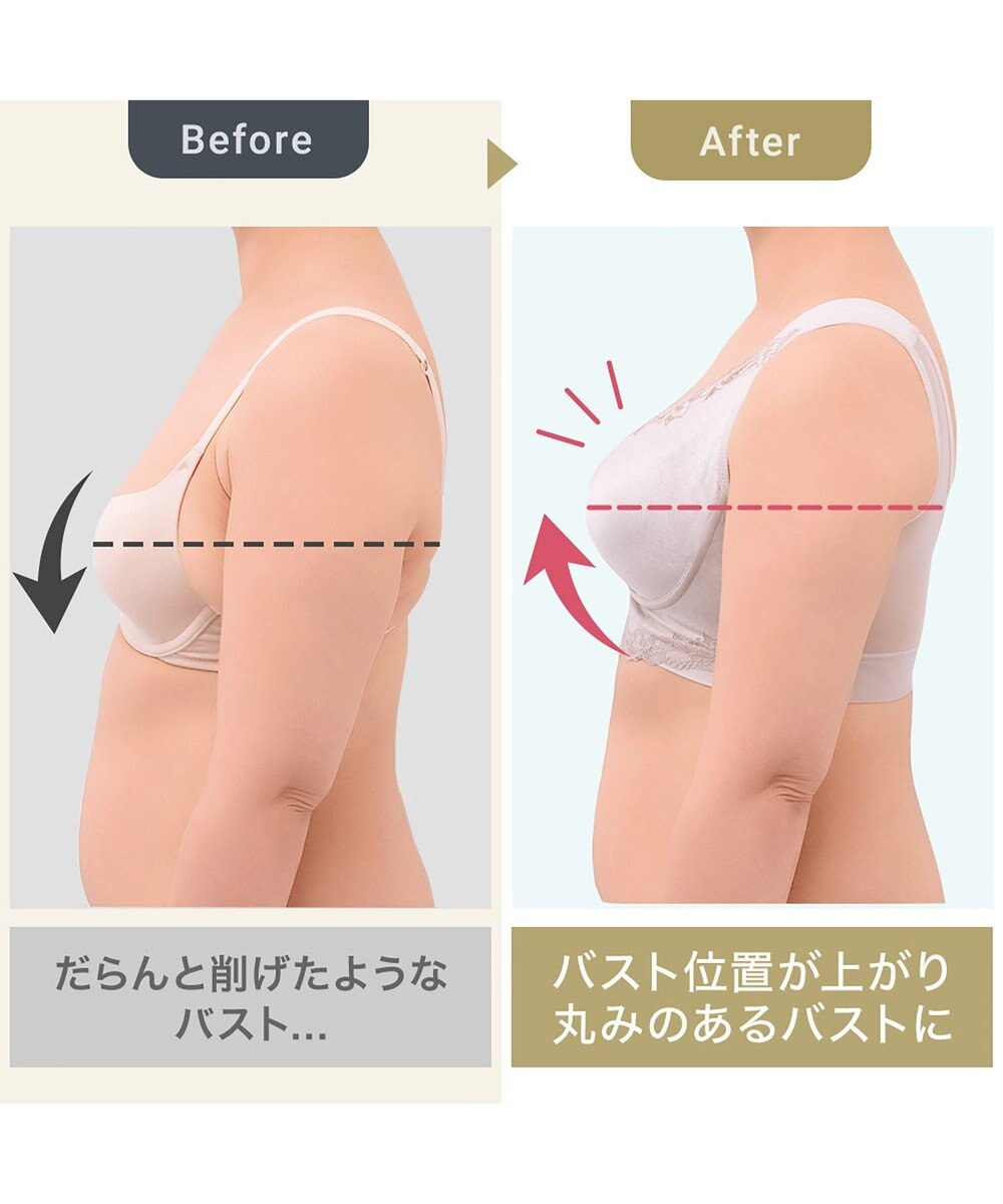 BRADELIS New York 【BRADELIS NewYork peace】ハートフルカップビューティフルブラ25 選べるデザイン ノンワイヤー 補整下着 補正 ブラジャー 