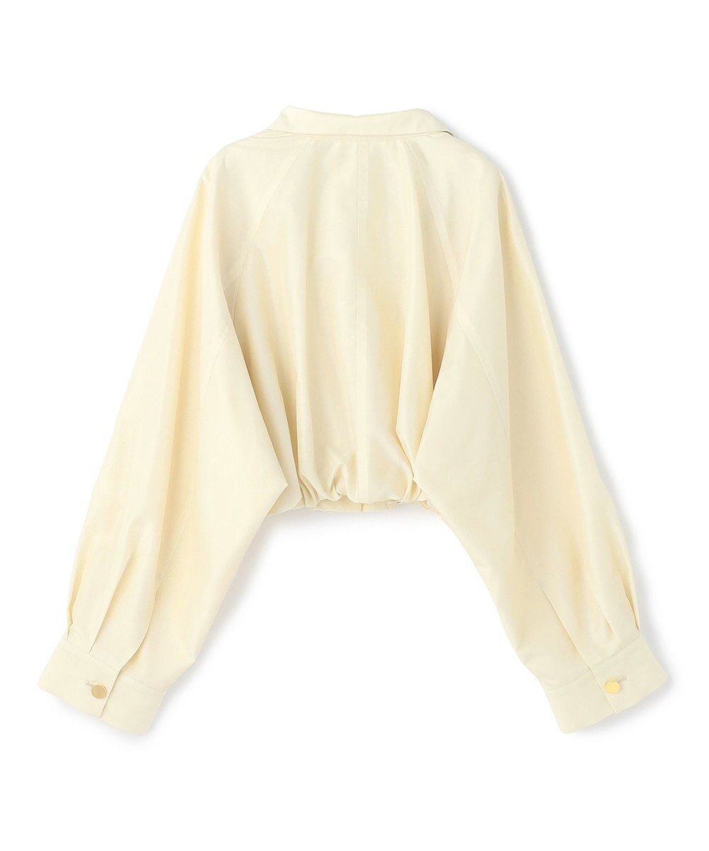 BEIGE， SULFUR / シルク混ショート丈バルーンブルゾン 