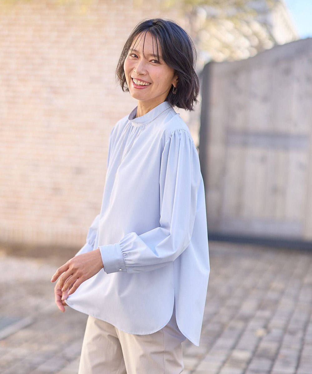 ANY 【UVカット/抗菌防臭/速乾】エニィファンクション スタンドカラーシャツ 