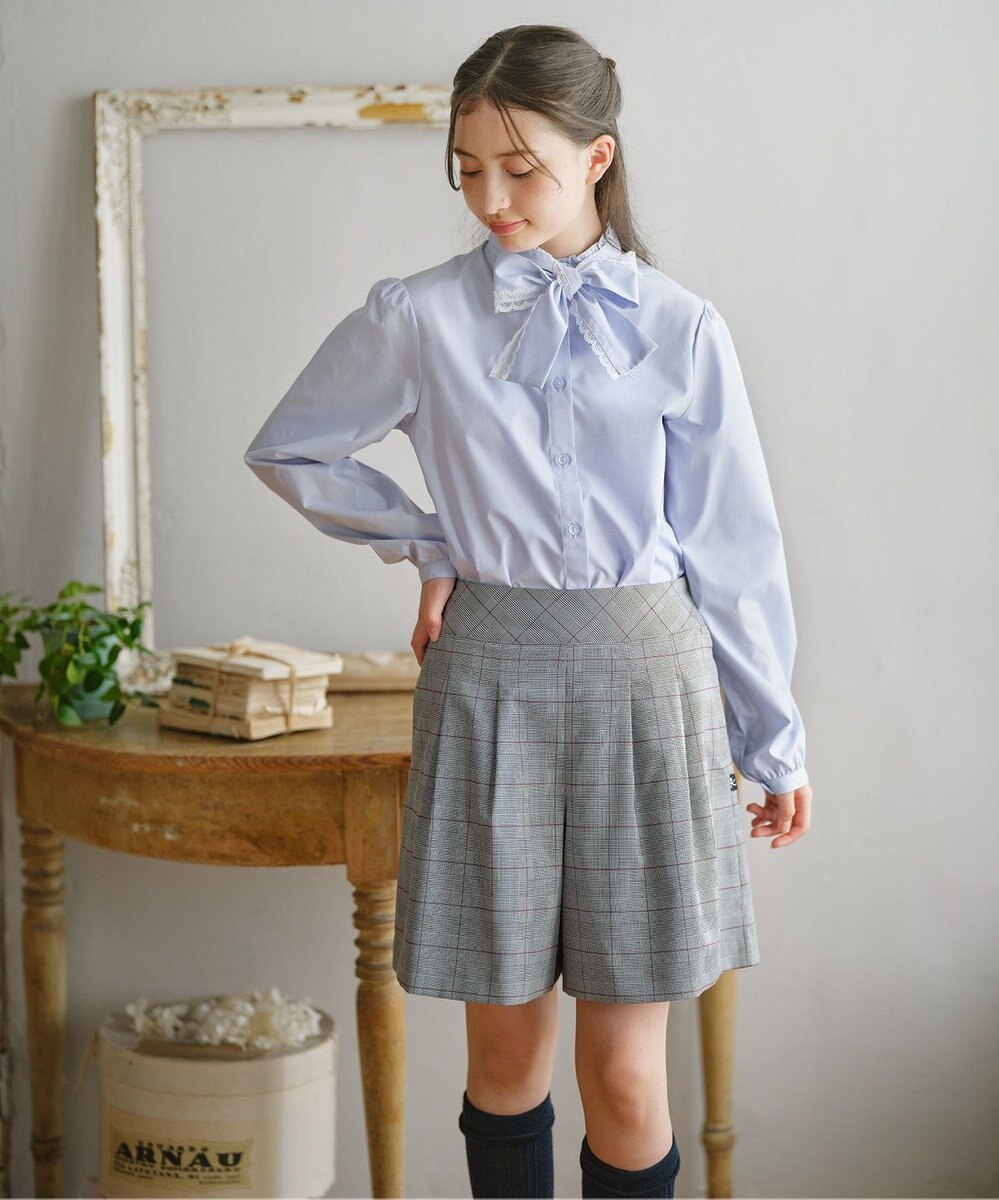 組曲 KIDS 【150-170㎝】 グレンチェックキュロット 