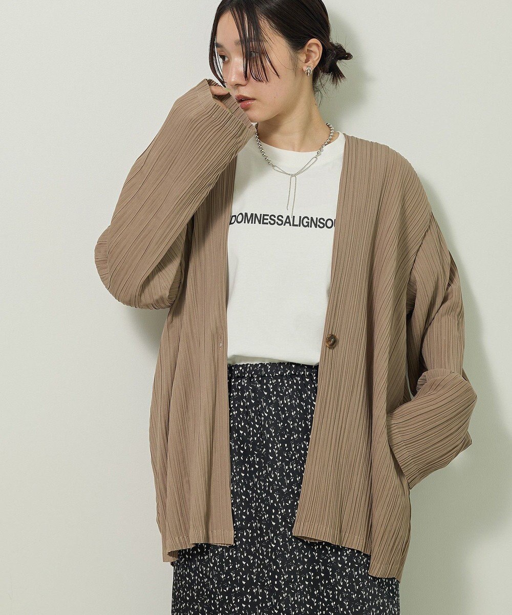 Green Parks ・ＥＬＥＮＣＡＲＥ　ＤＵＥ　プリーツノーカラージャケッ 