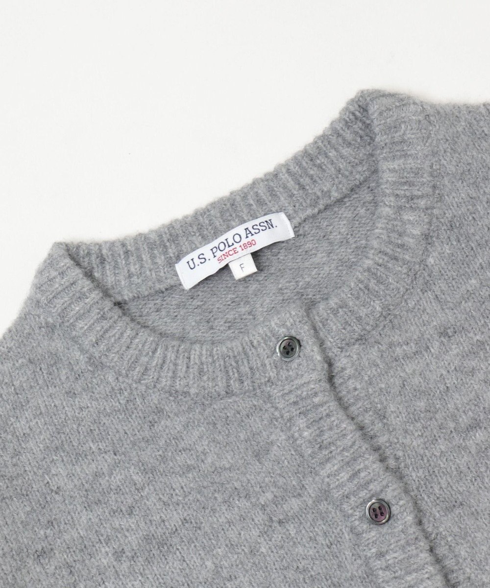 WEGO 【WEB限定/25年秋冬新作】別注USPOLO微起毛カーデ 