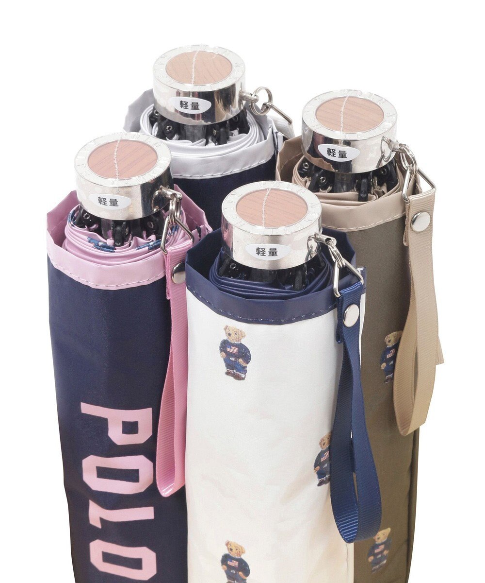 MOONBAT POLO RALPH LAUREN（ポロラルフローレン） 遮光 晴雨兼用 折りたたみ日傘 裏カラー PORO BEAR ポロベア 
