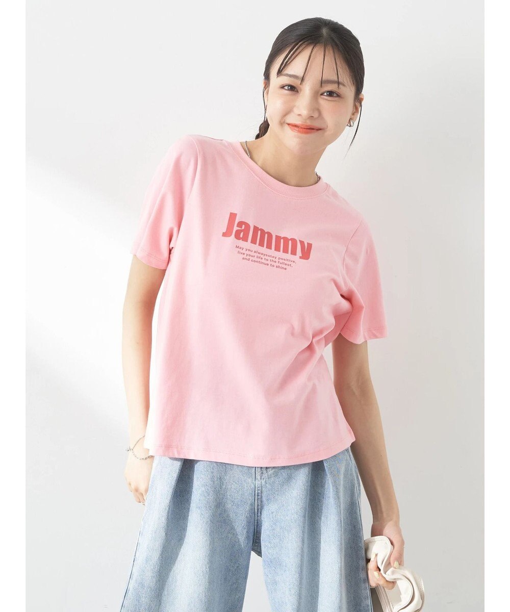 earth music&ecology ロゴソリッドミニマルＴシャツ 