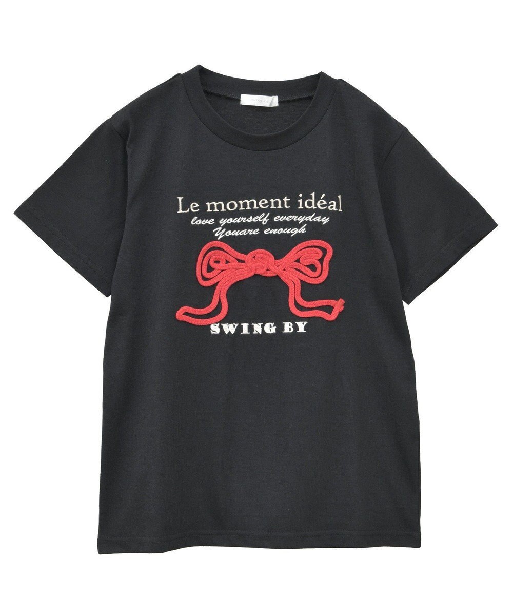 Green Parks ・ｓｗｉｎｇ　ｂｙ　リボンモチーフコード刺繍ＴＥＥ 