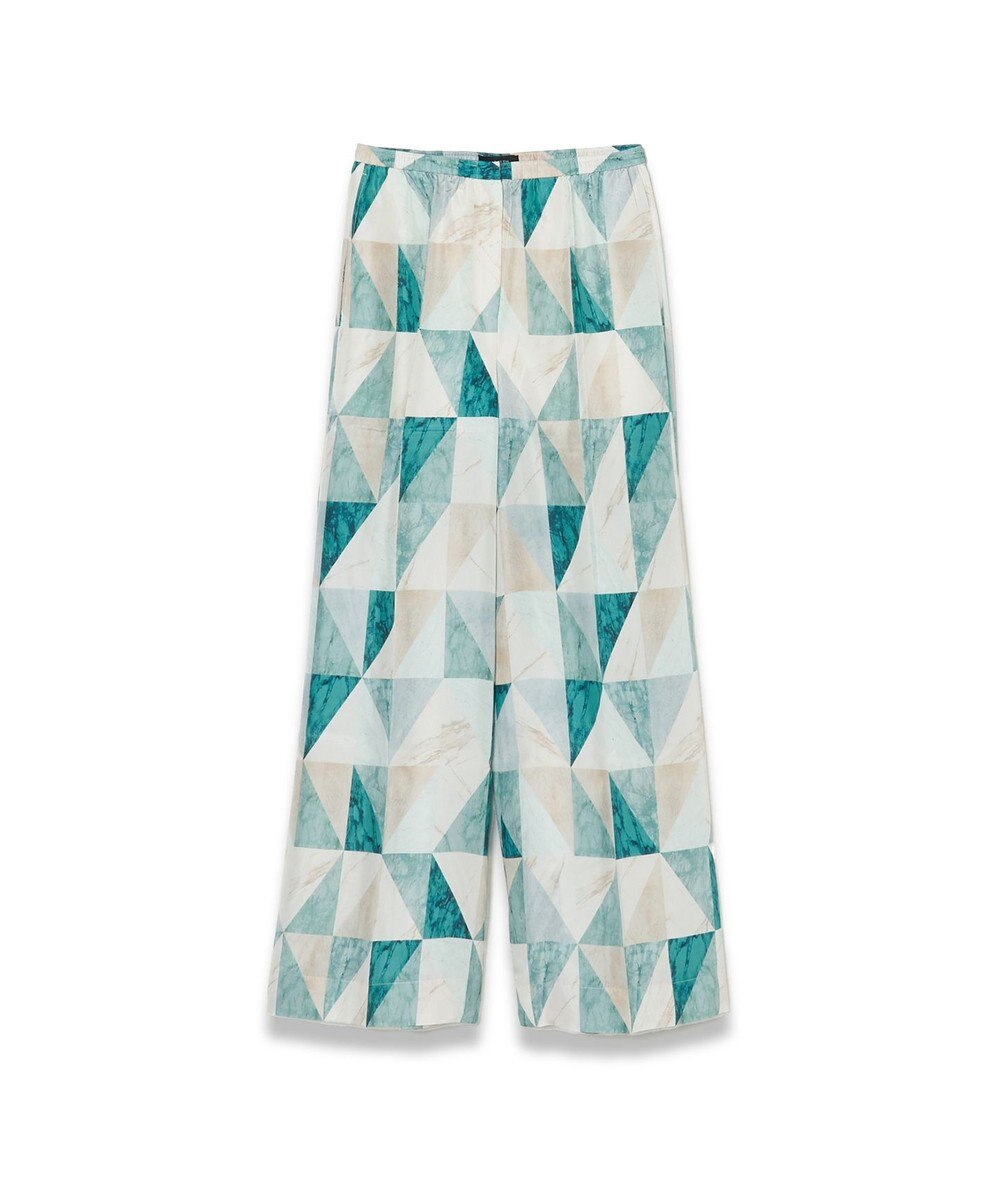 JOSEPH マーブルプリント　シルクトラウザーズ 