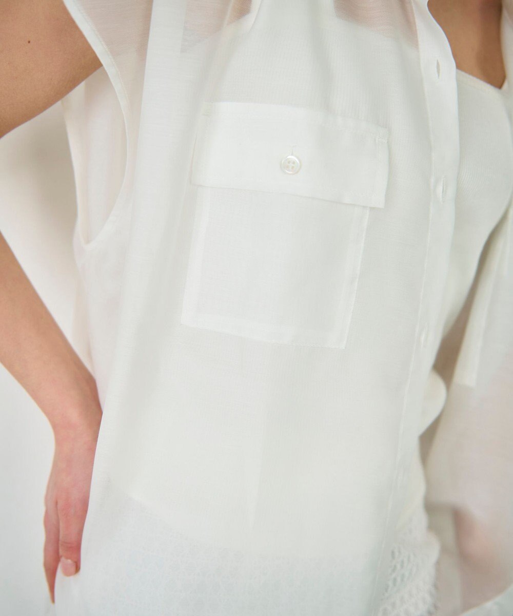 GRACE CONTINENTAL ギャザーシャツ 