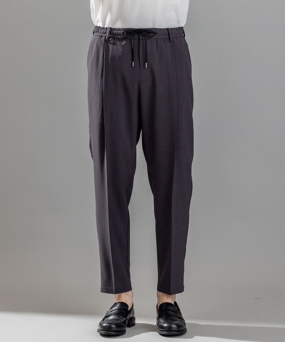 JOSEPH HOMME 【新柄】テクノボイルストレッチ ドロスト付きワイドテーパードパンツ / TEDDY CONVERTIBLE 