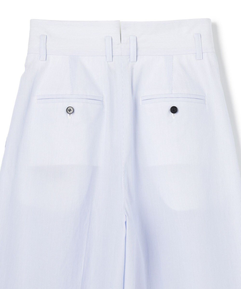 uncrave コットンクロスストライプ ワイドトラウザー 