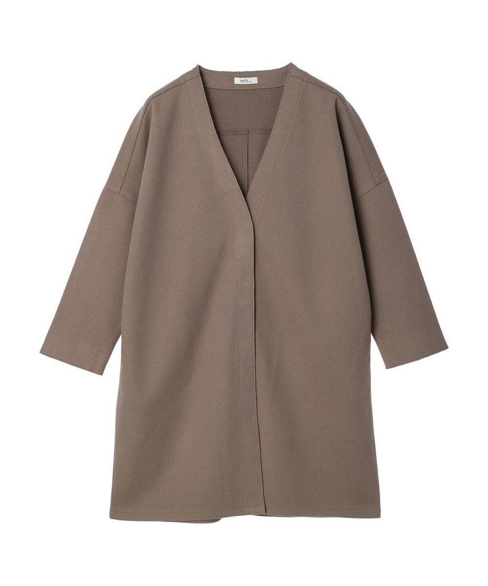 earth music&ecology 圧縮風ポンチコーディガン 