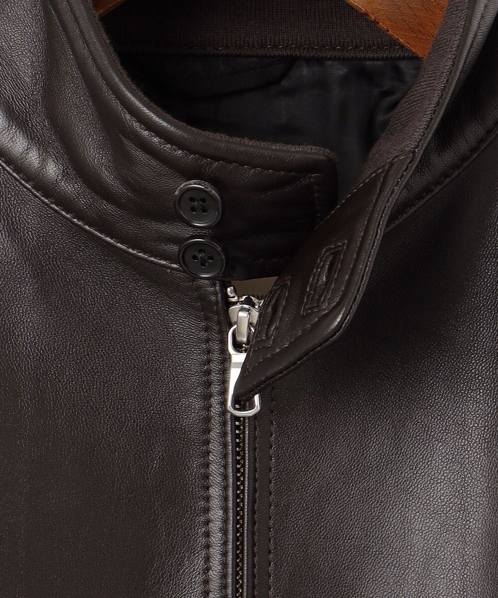 J.PRESS MEN ナッパレザー ゴルフジャケット 