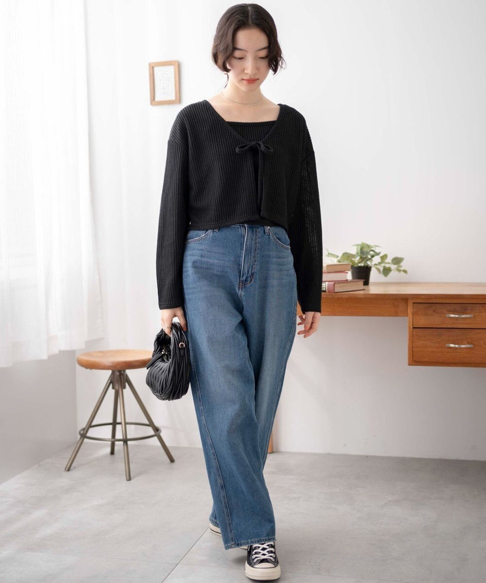 WEGO アンサンブルリボンカーデ 