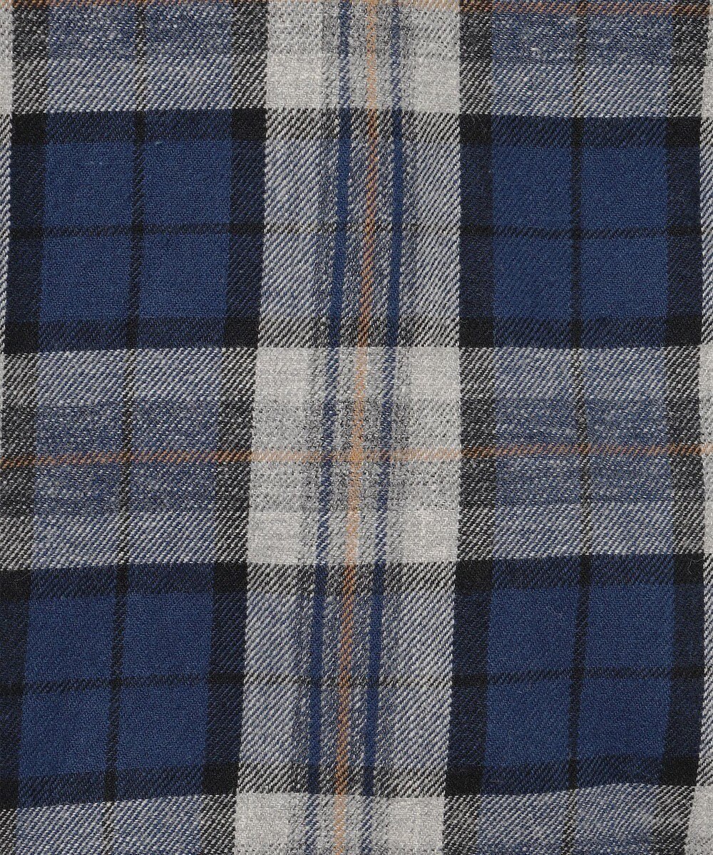 JOSEPH ABBOUD MOUNTAIN 【サスティナブル】オーガニックラフィーチェック シャツ 