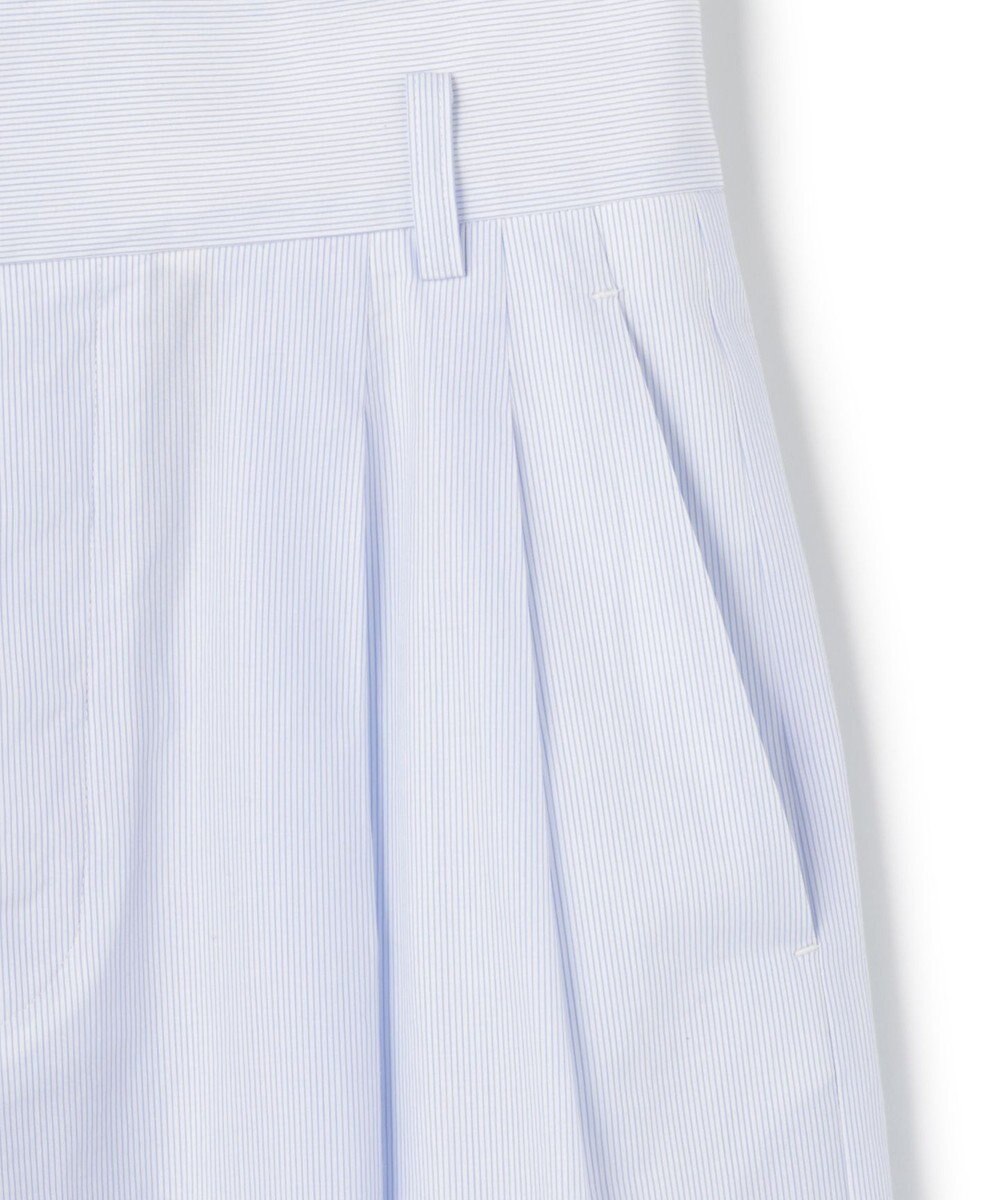 uncrave コットンクロスストライプ ワイドトラウザー 