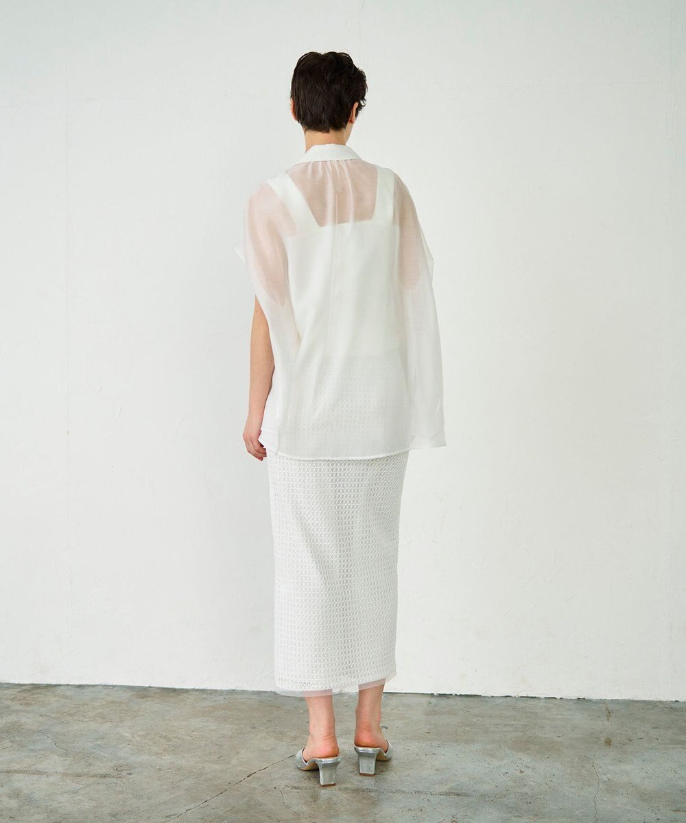 GRACE CONTINENTAL ギャザーシャツ 