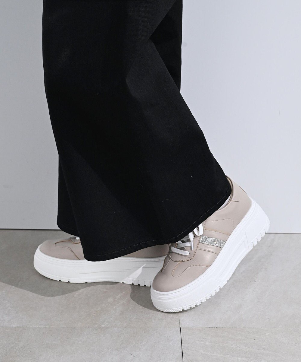 Pointer 日本製 本革ボリューム厚底スニーカー 