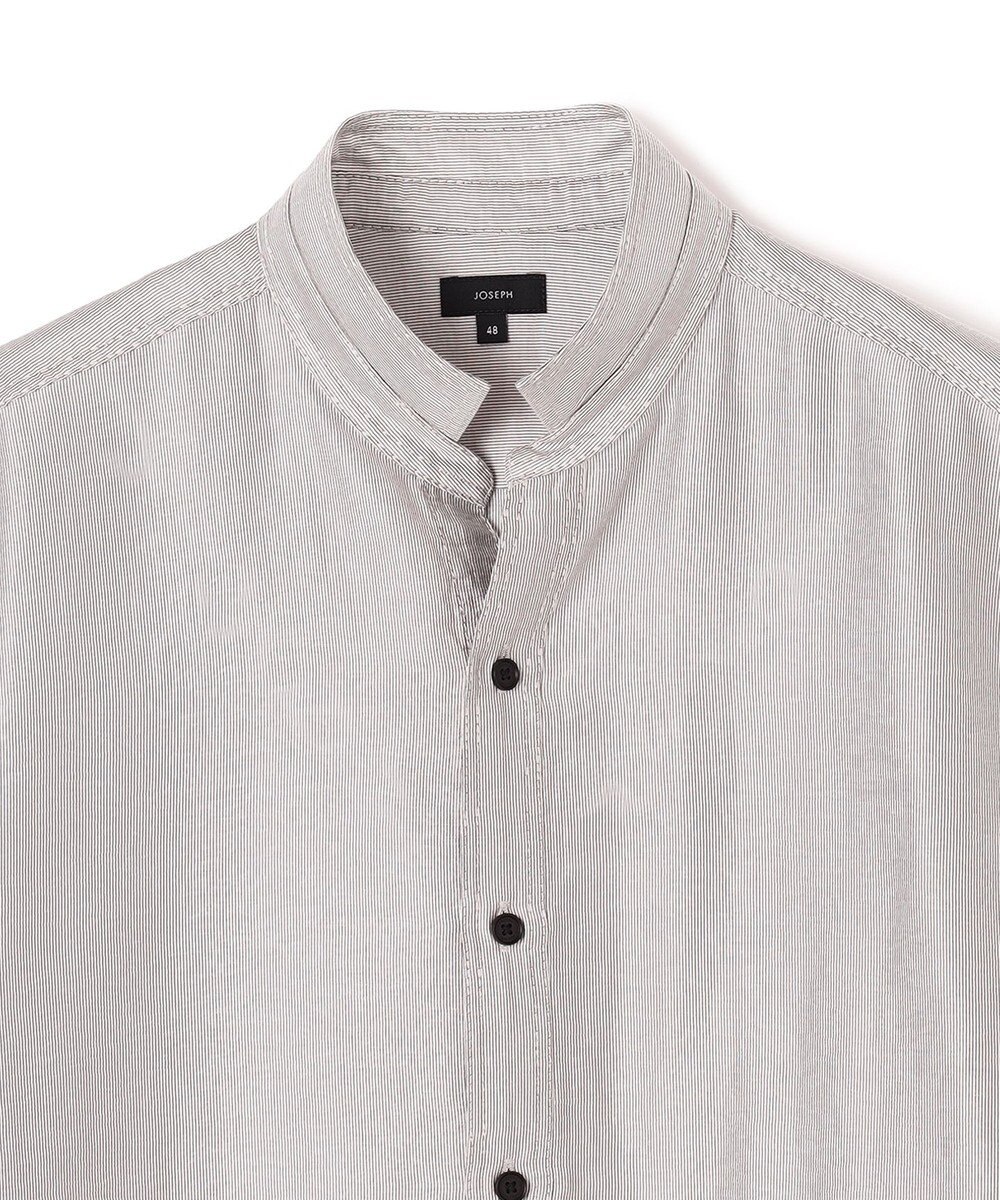 JOSEPH HOMME ストレッチマイヤー　ウイングカラー半袖シャツ 