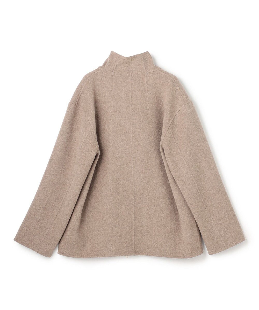 BEIGE， BOW / ウールリバー スタンドカラーコート 