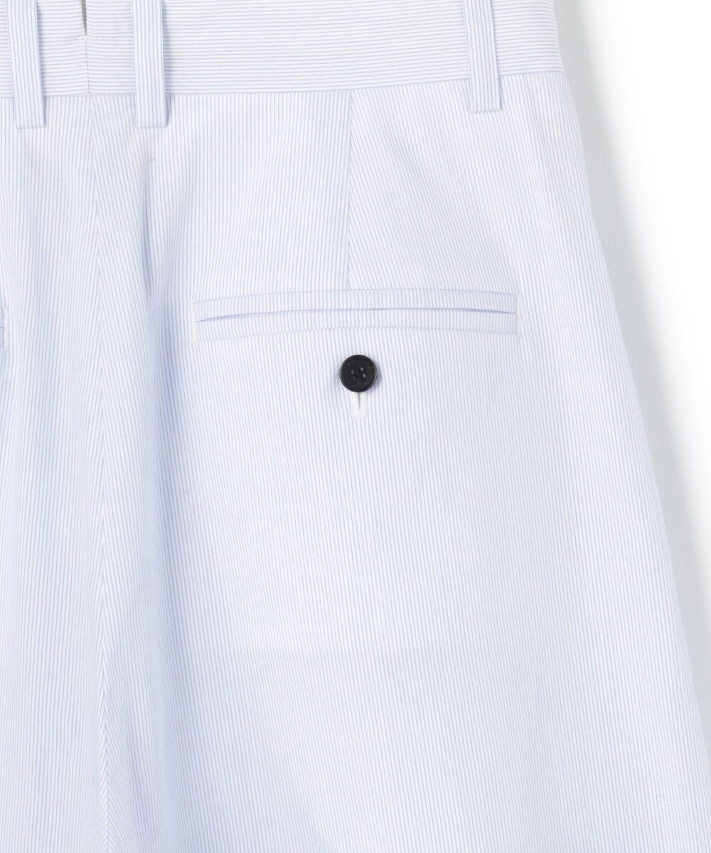 uncrave コットンクロスストライプ ワイドトラウザー 