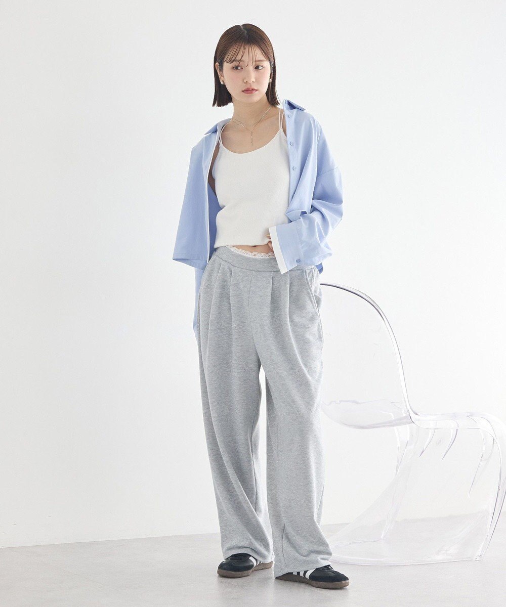 earth music&ecology パイピングショートシャツ 