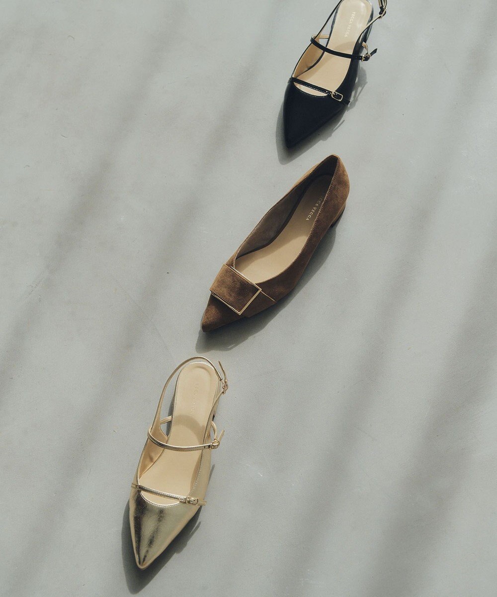 YECCA VECCA バックストラップメリージェーンパンプス 