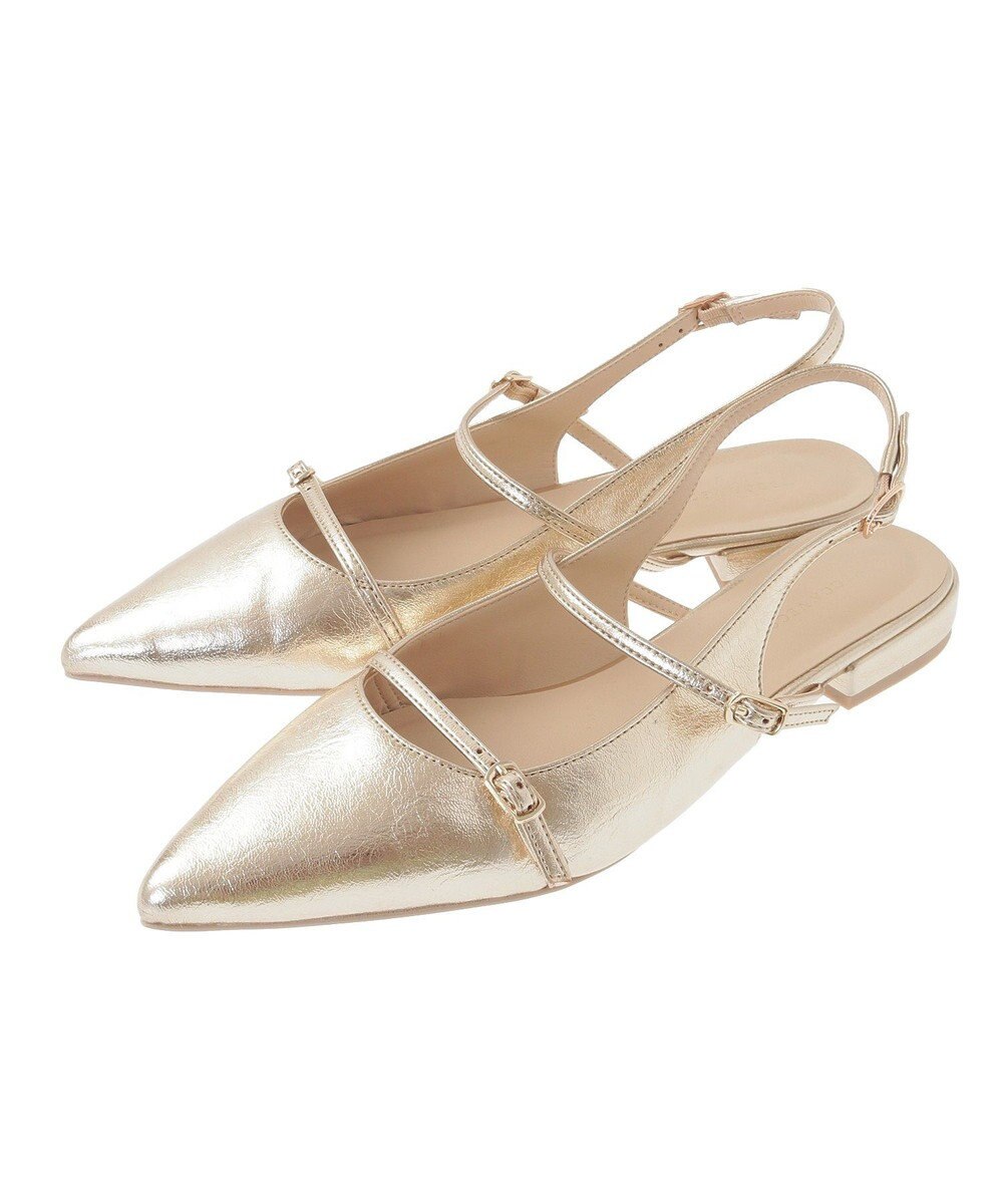 YECCA VECCA バックストラップメリージェーンパンプス 