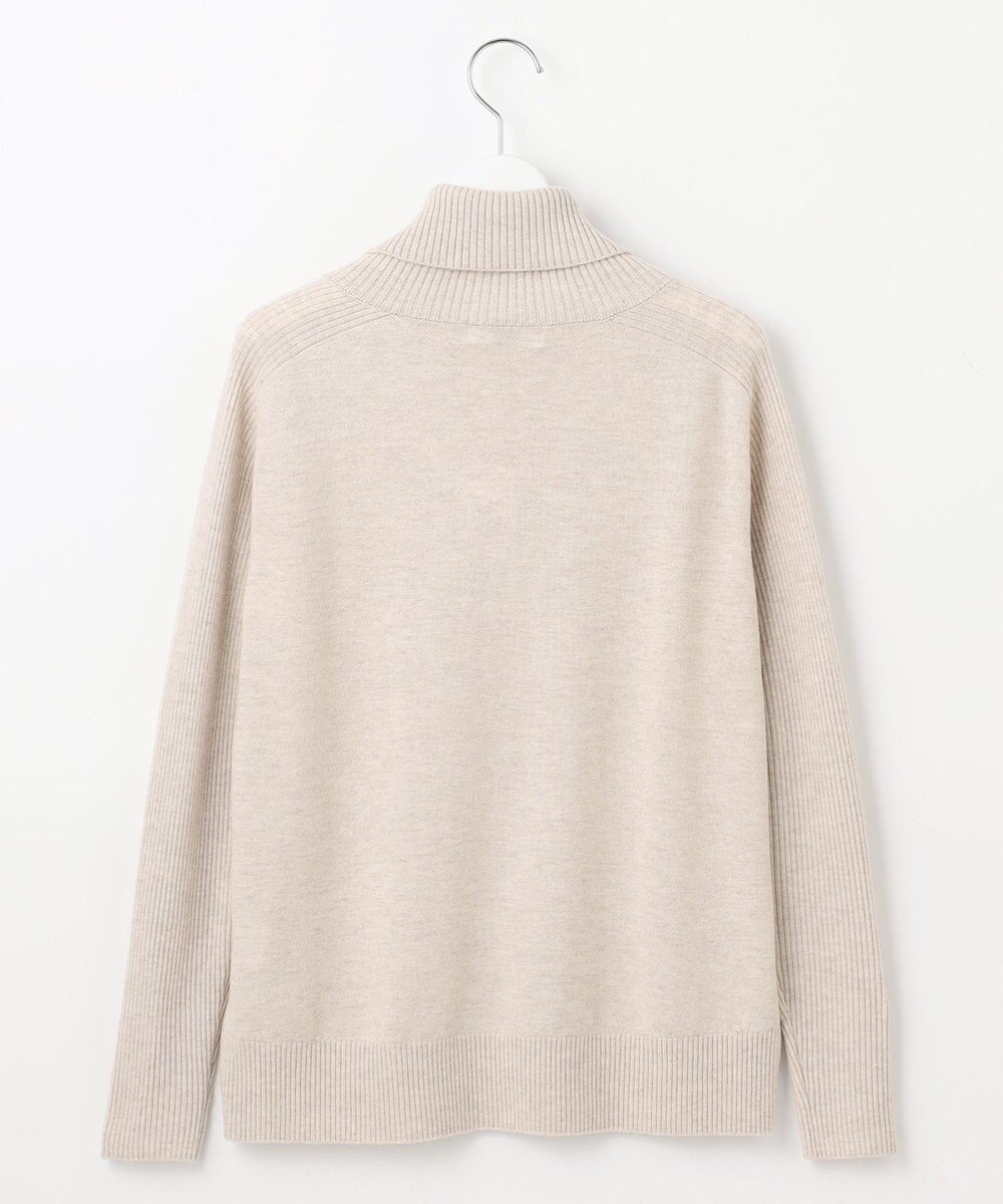 J.PRESS LADIES L 【洗える】SOFT TOUCH WOOL リブ切り替え ニット 