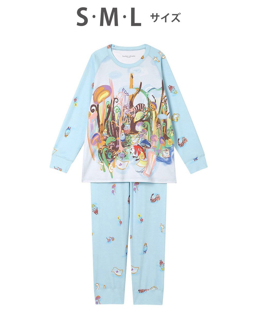 tsumori chisato SLEEP ツモリチサト パジャマ 綿100%(本体) スムース素材 長袖 長ズボン レディース UDX590 /ワコール 