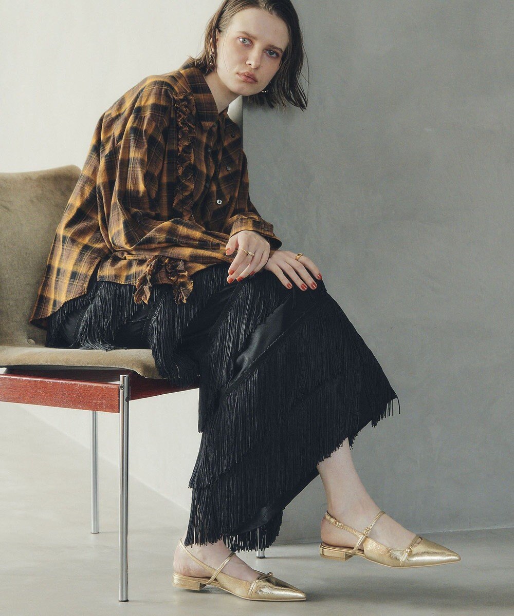 YECCA VECCA バックストラップメリージェーンパンプス 