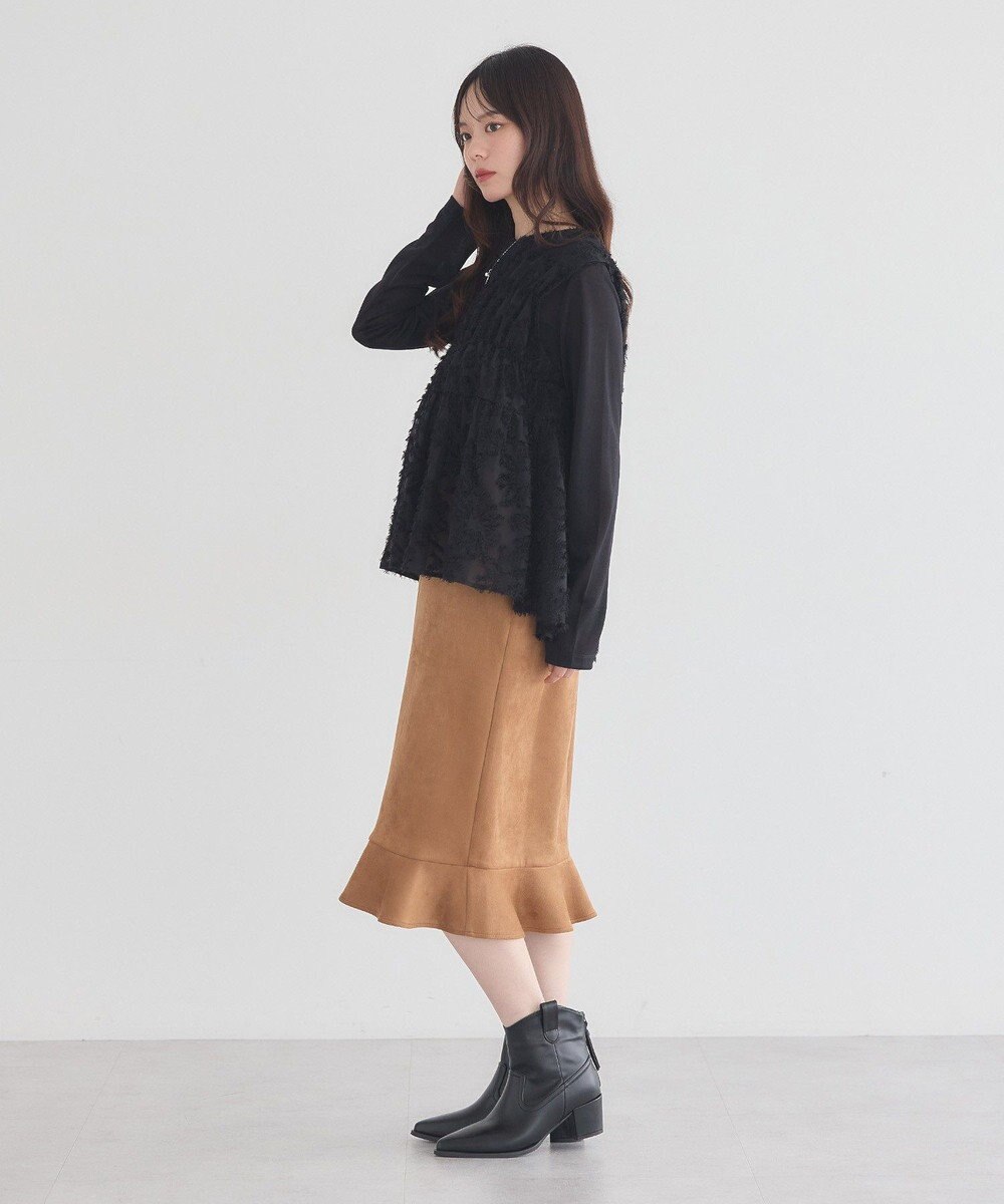 earth music&ecology シアーラメカットプルオーバー 
