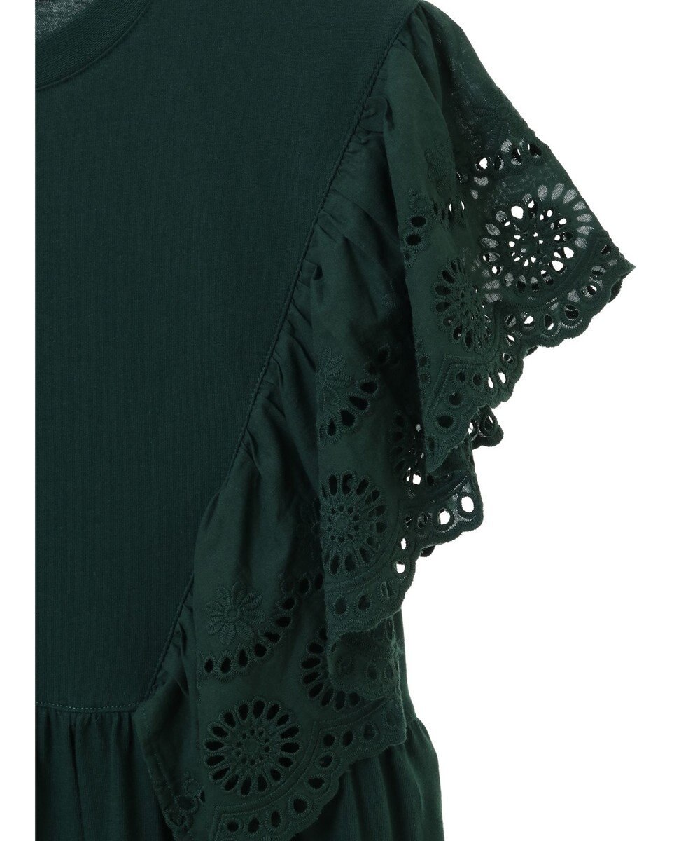 Green Parks ・ＳＵＧＡＲ　ＳＰＯＯＮ　ショルダー刺繍レースワンピース 
