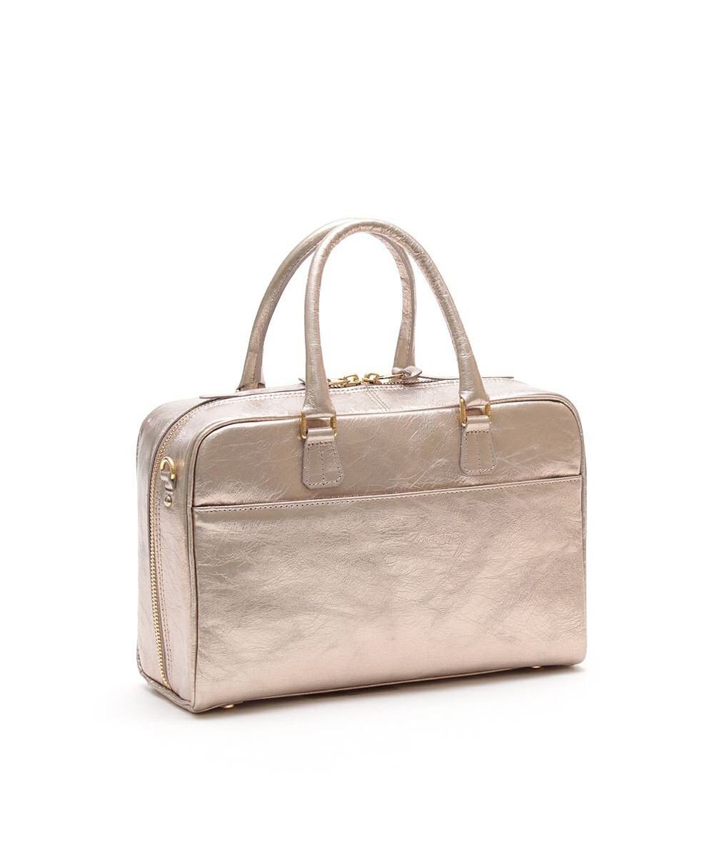 A.D.M.J. 【牛革】イタリアンレザークラックメタル2WAYボストンL 