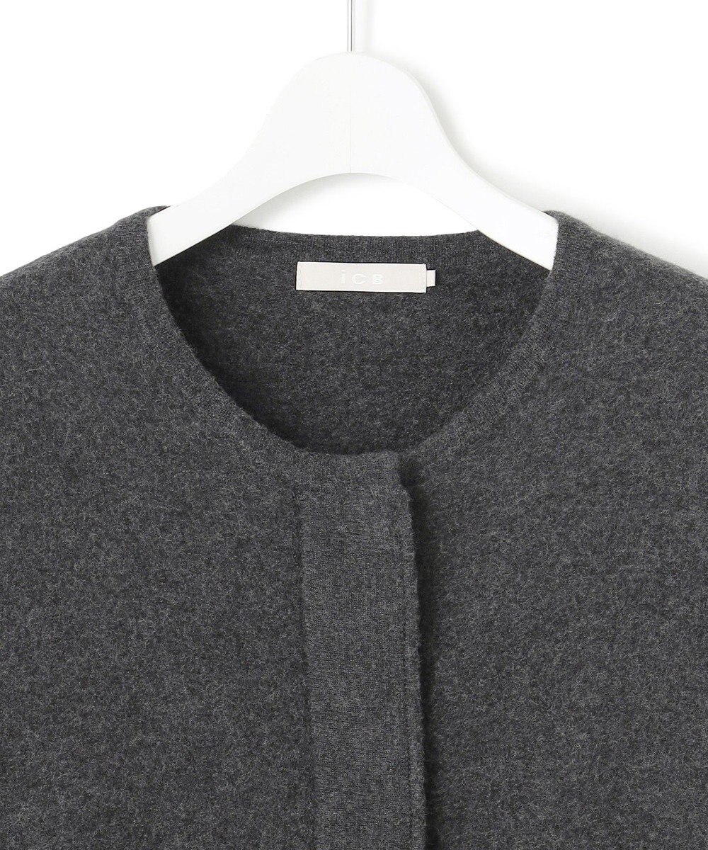 ICB ミルドウール ニットブルゾン 