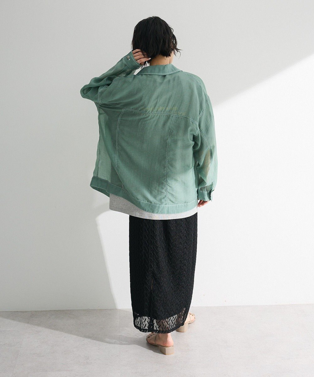 Green Parks ・ＥＬＥＮＣＡＲＥ　ＤＵＥ　カラーステッチシアーＧジャン 