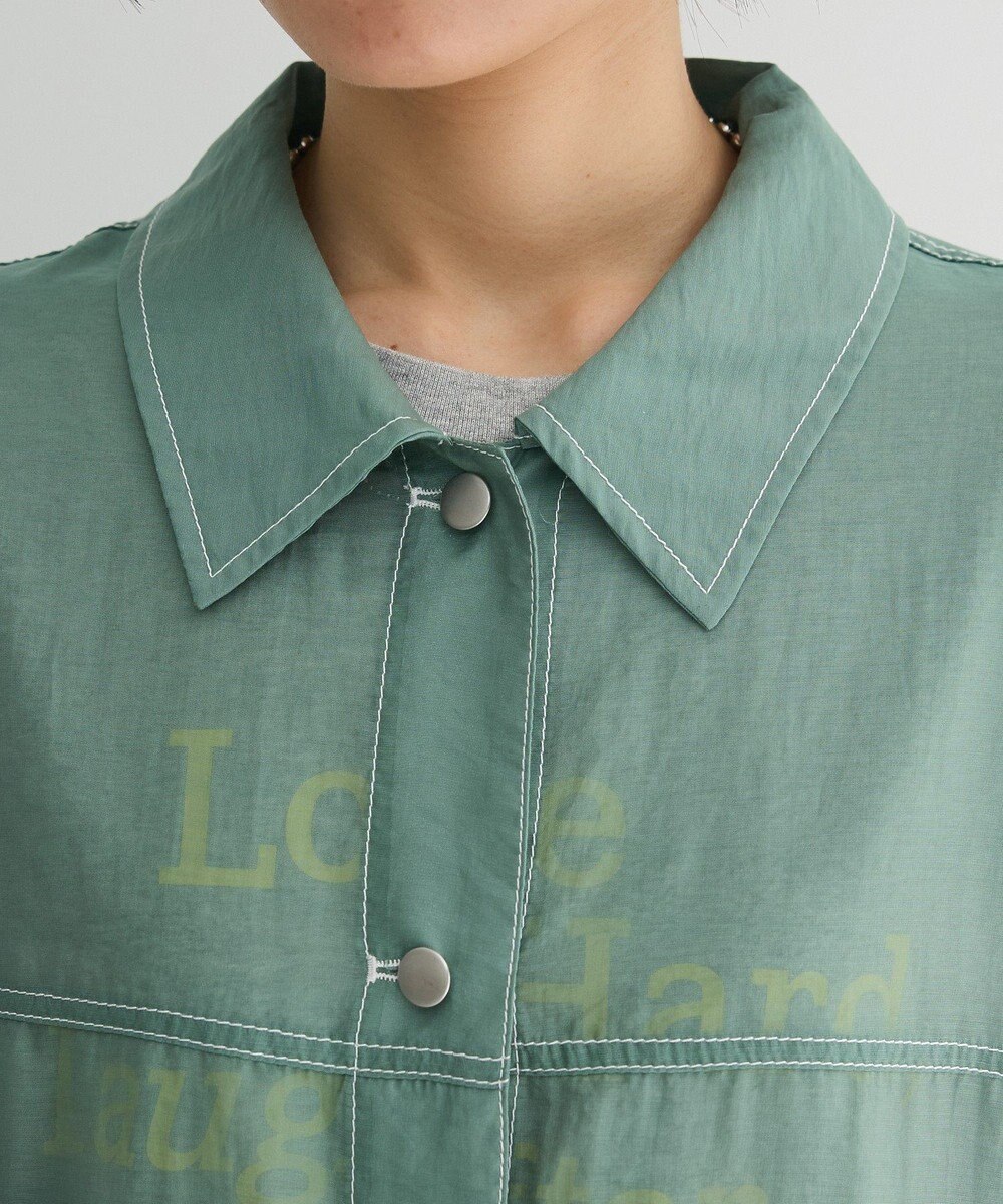 Green Parks ・ＥＬＥＮＣＡＲＥ　ＤＵＥ　カラーステッチシアーＧジャン 