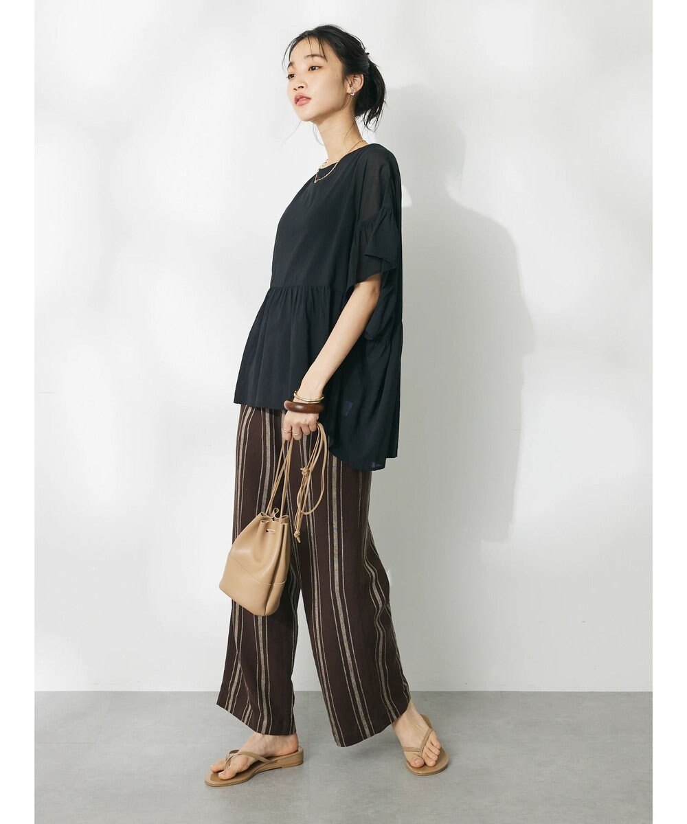 CRAFT STANDARD BOUTIQUE ウ゛ィンテージボイルティアード切替ブラウス 