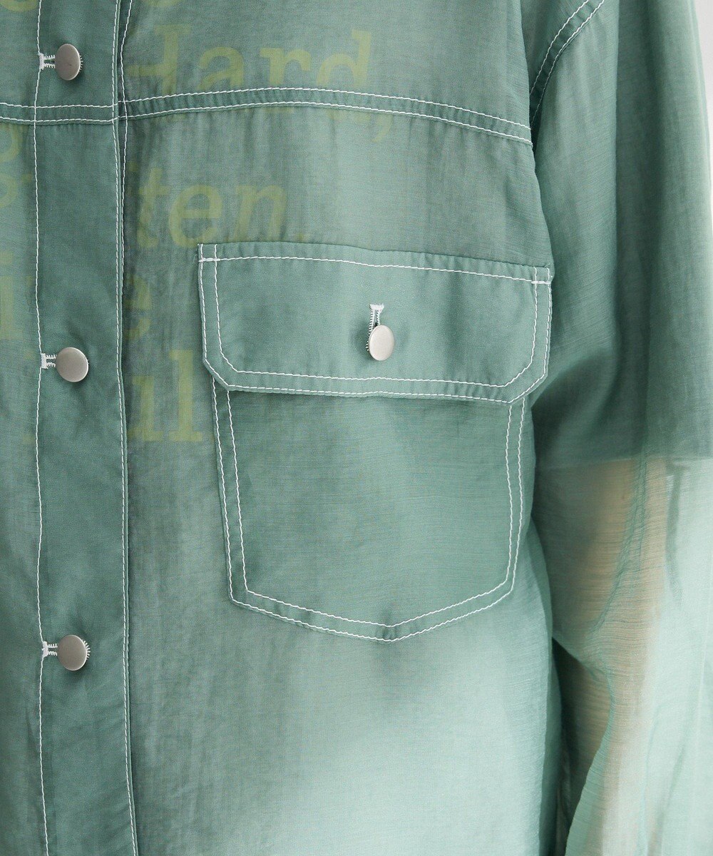 Green Parks ・ＥＬＥＮＣＡＲＥ　ＤＵＥ　カラーステッチシアーＧジャン 