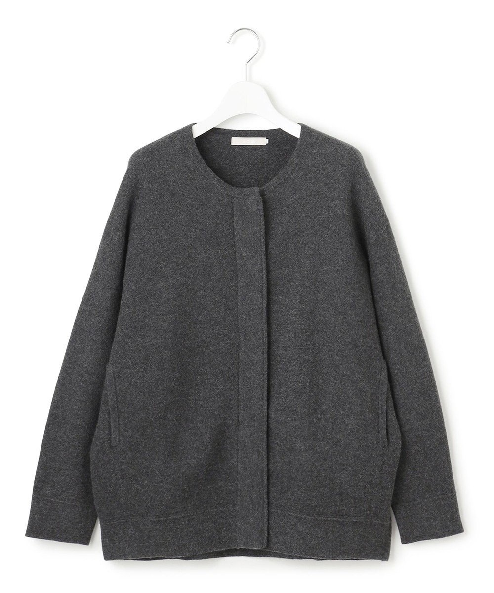 ICB ミルドウール ニットブルゾン 