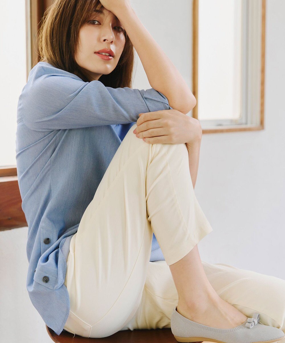 Tiaclasse 【接触冷感・洗える】はき痩せ美脚パンツ 