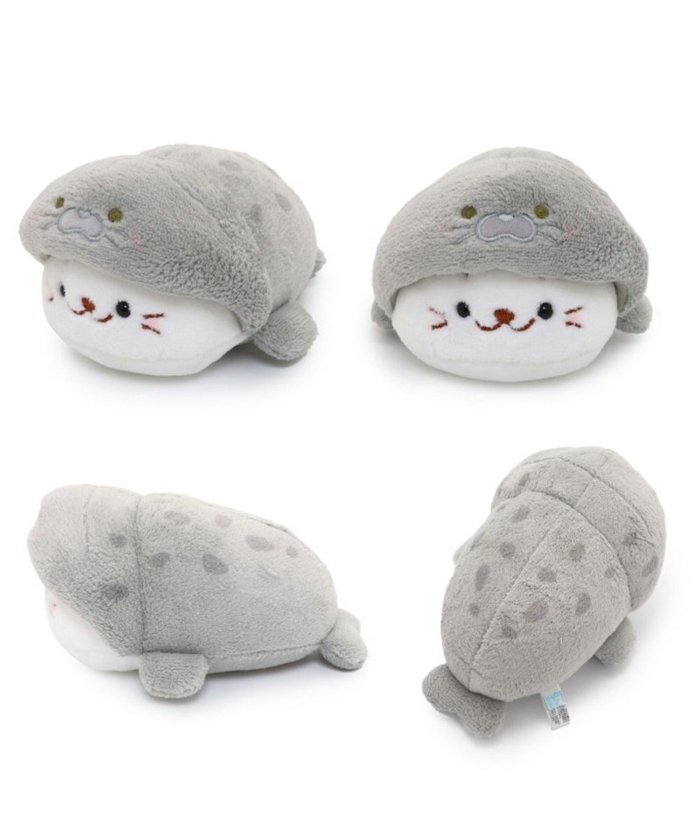 Mother garden しろたん ちびマスコット16ｃｍ 単品 《らっこいぬ / らむね / ゴマフアザラシ / サメ / カエル》 