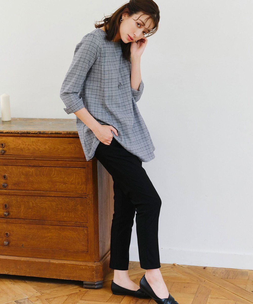 Tiaclasse 【接触冷感・洗える】はき痩せ美脚パンツ 