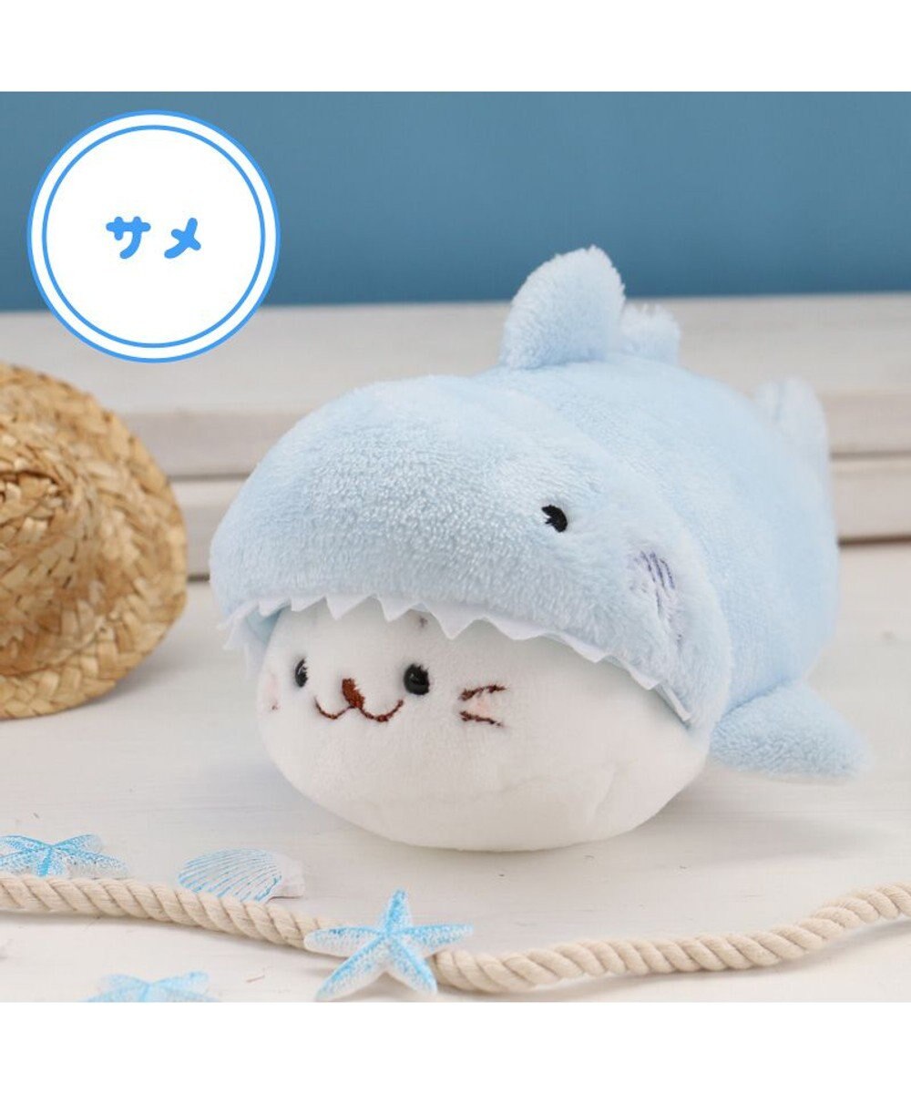 Mother garden しろたん ちびマスコット16ｃｍ 単品 《らっこいぬ / らむね / ゴマフアザラシ / サメ / カエル》 