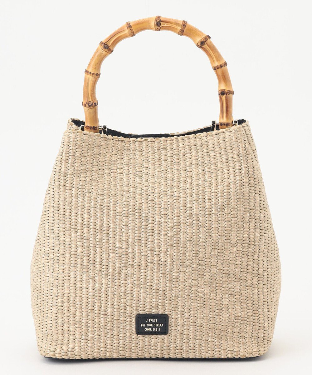 J.PRESS LADIES 【2way】 バンブー カゴ バッグ 
