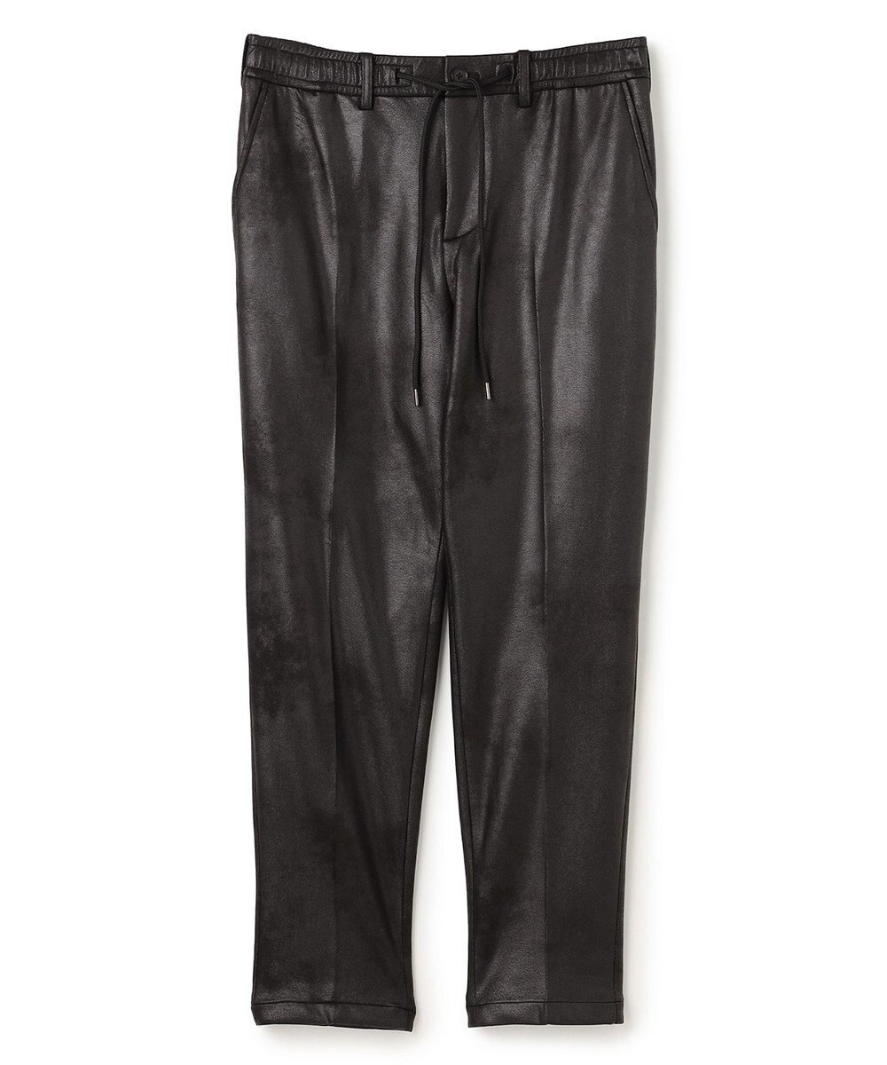 JOSEPH HOMME 新素材【ストレッチ/光沢感】レザーライクジャージードロスト付きテーパードパンツ / PEGG CONVERTIBLE 