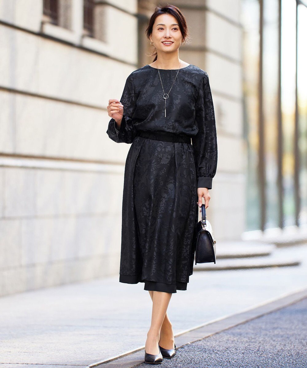 自由区 【セットアップ対応・リバーシブル・洗える】オパールプリント スカート 