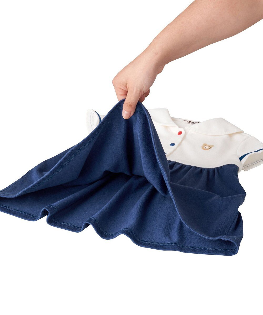 MIKI HOUSE HOT BISCUITS セーラーカラー ワンピース セット【BOX付き】 