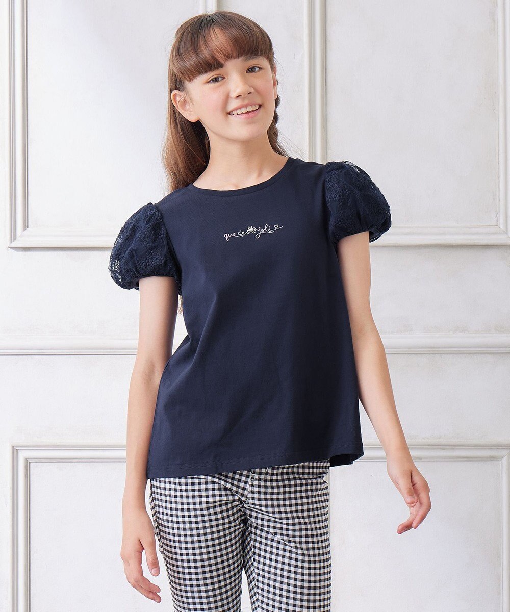 ANY KIDS 袖 チュール Ｔシャツ 