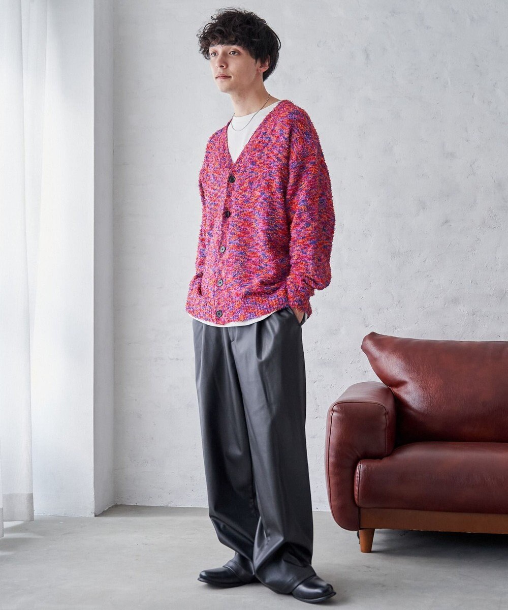 WEGO ツイストブークレカーディガン 