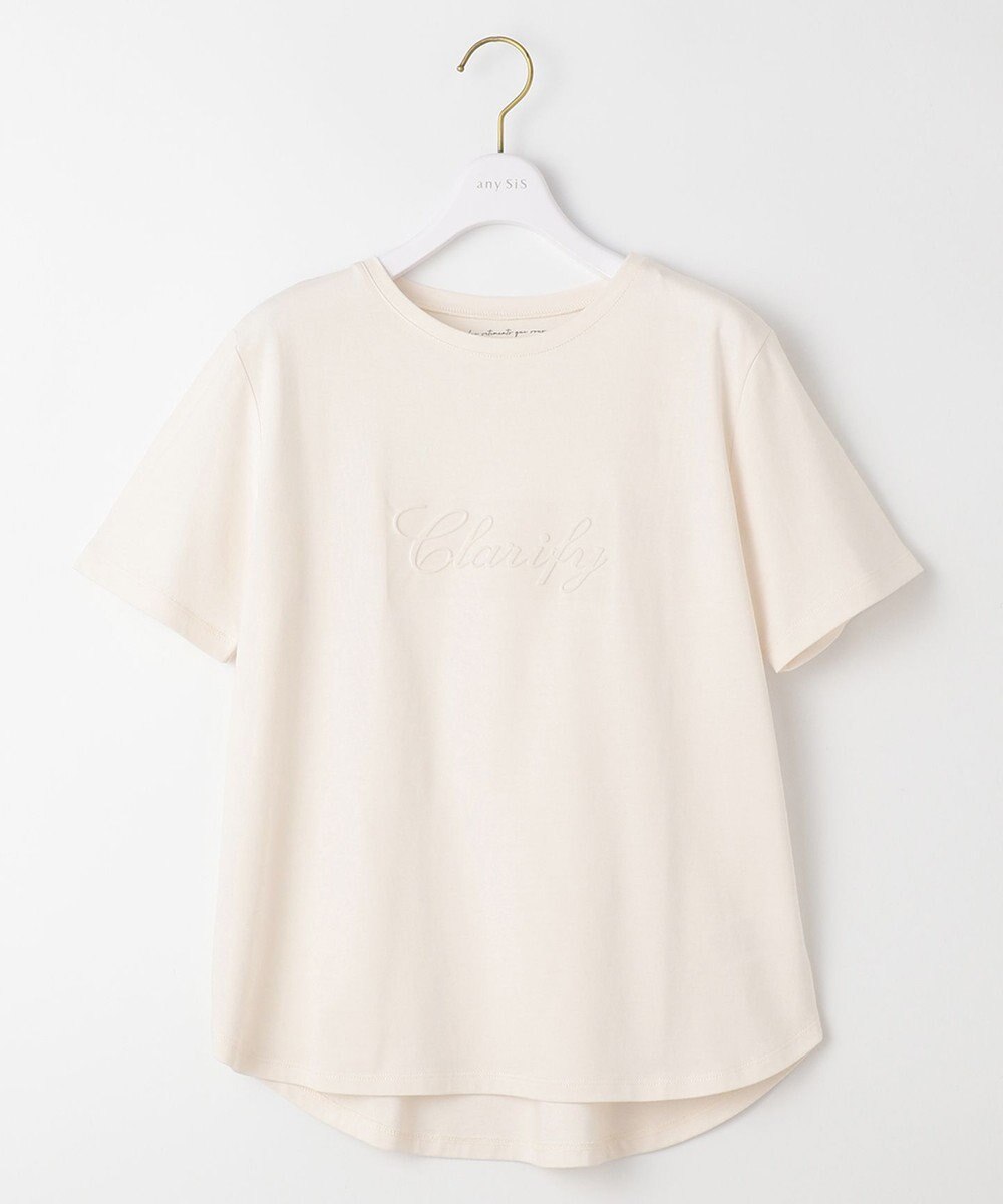 ANY SIS エンボスロゴ Tシャツ 
